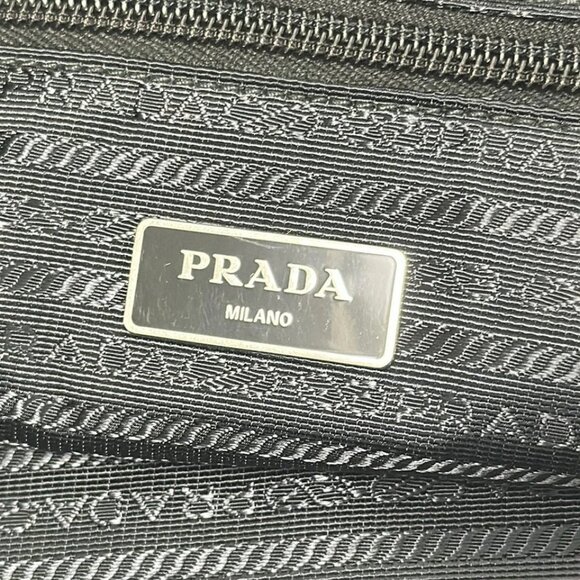 PRADA - Black Nylon Leather Shoulder Bag 593-071325 - Picture 8 of 8
